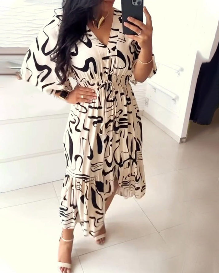Zaira Montalto™ Sukienka z atramentowym nadrukiem