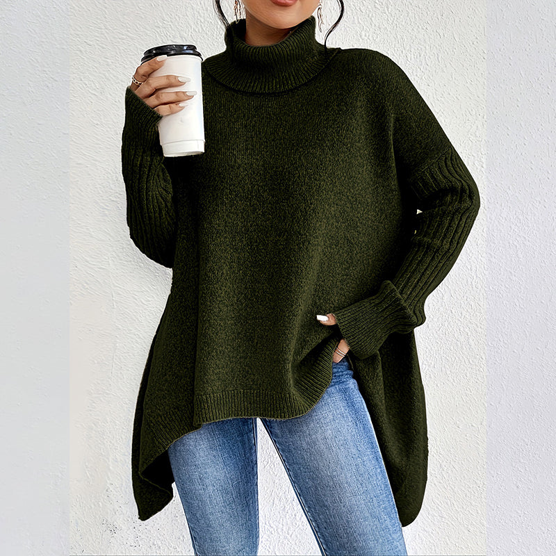 Zita Petralia™ Elegancki sweter z golfem