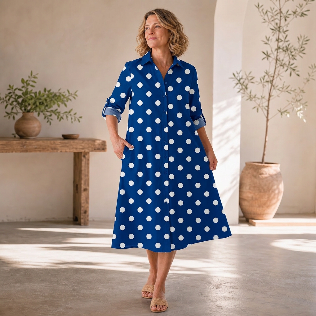 Agnese Lambruschini™ Elegancka sukienka midi dla prostej elegancji