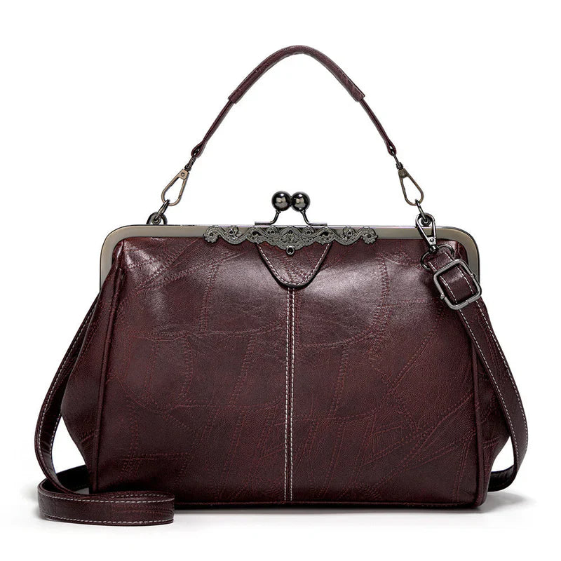 ClaspChic™ Elegancka torba shopper z eko skóry z zapięciem biglowym
