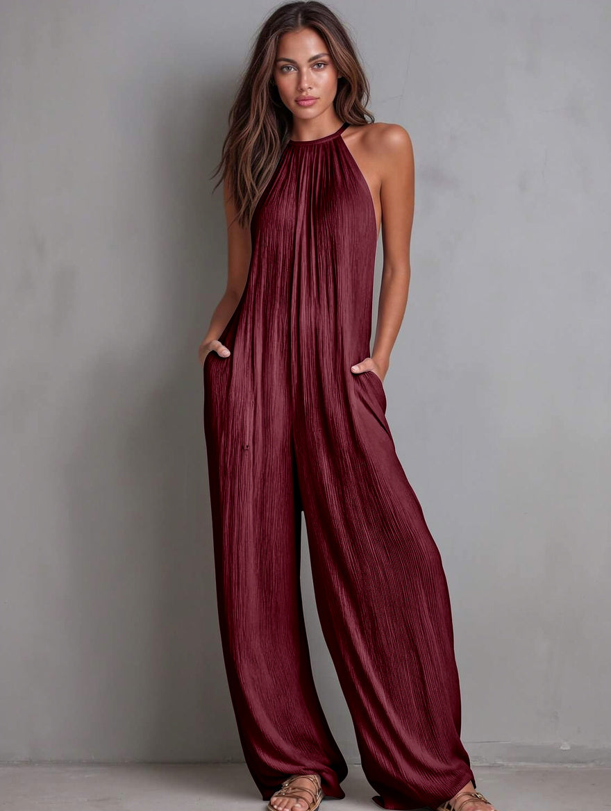 Franca Bianco™ Kombinezon z szerokimi nogawkami relaxed fit