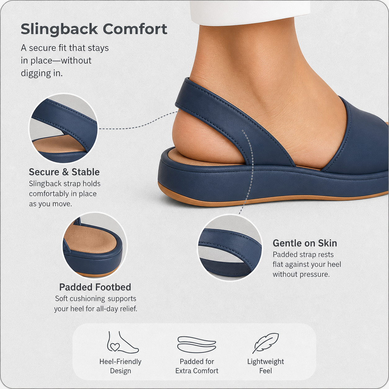 StepCushion Pro™ Komfortowe sandały na amortyzującej podeszwie