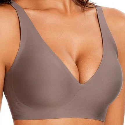 Velura Soft Deep V Bralette - seamless bralette multiple color options overview