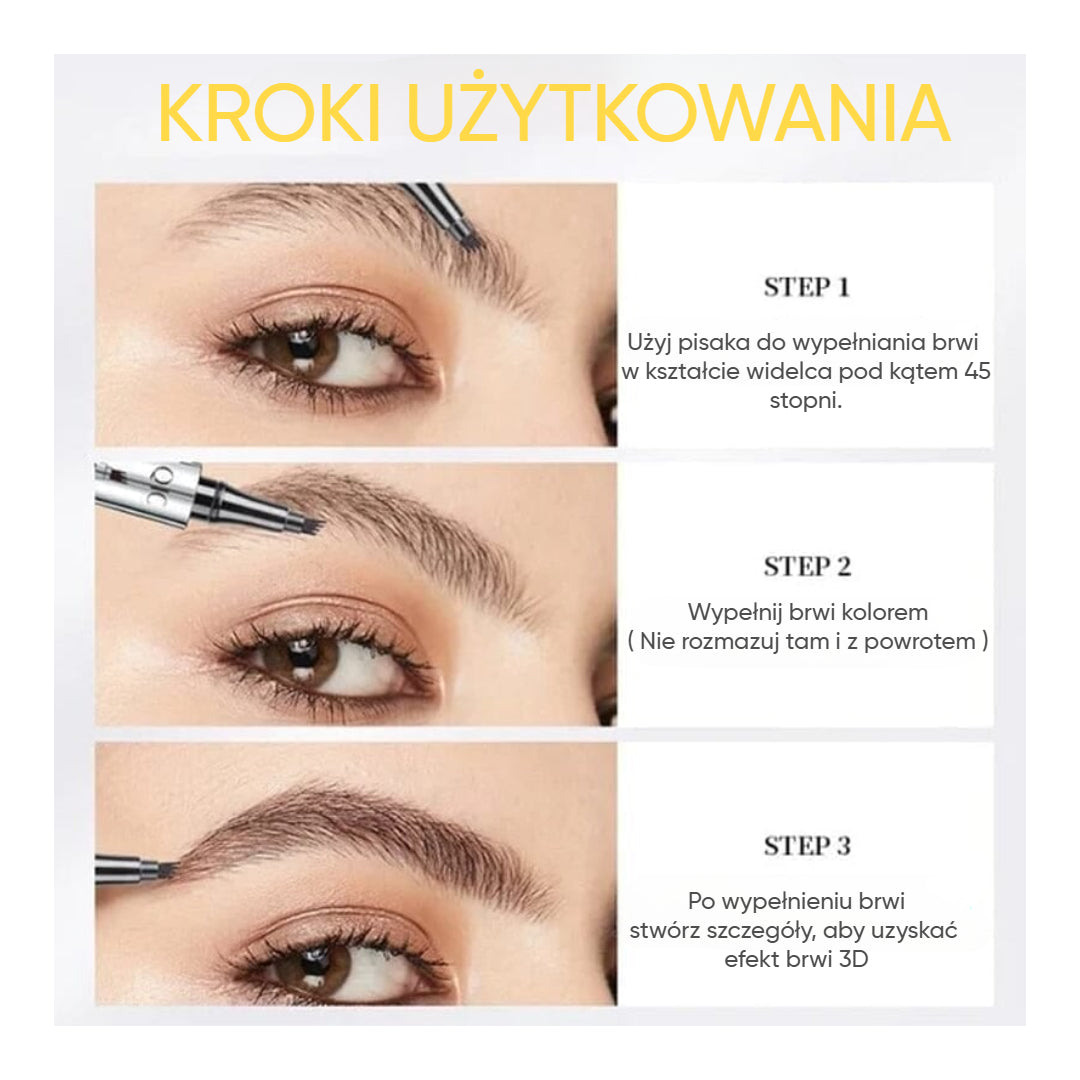 QIC Eyebrow™ Wodoodporna kredka do brwi 3D