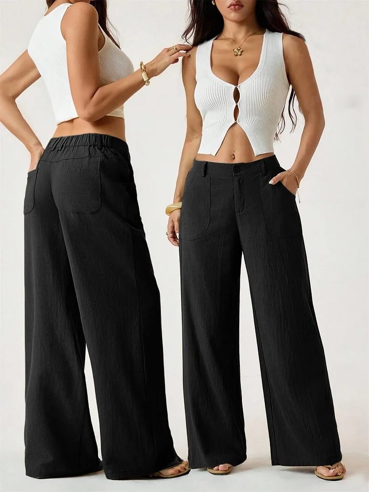 Lucilla Cimino™ Lekkie spodnie wide-leg na letnie stylizacje