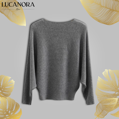 Adelaide Vala™ Sweter dzianinowy z rękawami typu nietoperz