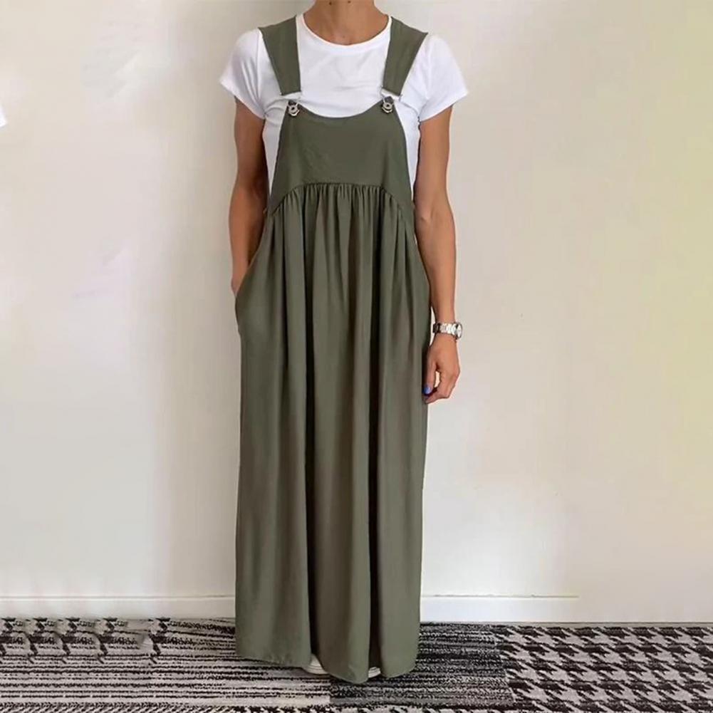 Antea™ Luźna sukienka z szelkami