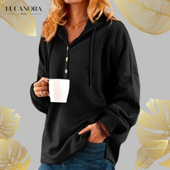 Aude Comfort™ Sweter z długim rękawem i guzikami