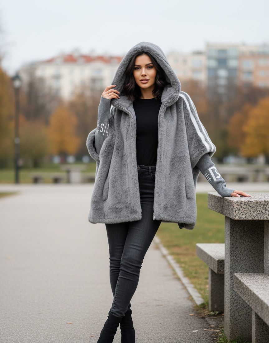 Ave Toti™ Kurtka Luxury z kapturem
