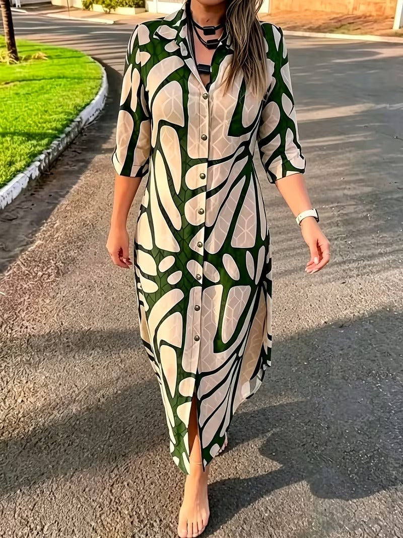 Bianca Borsani™ Wszechstronna sukienka geometryczna na co dzień