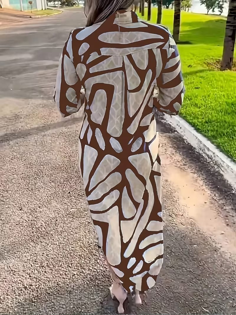 Bianca Borsani™ Wszechstronna sukienka geometryczna na co dzień