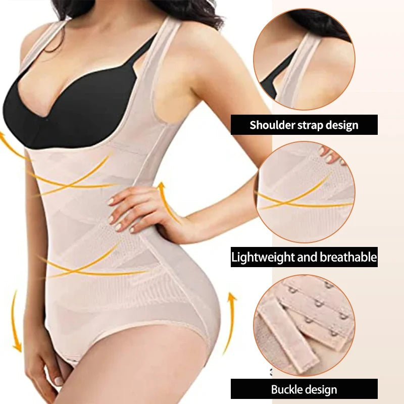 Bice Sorgi™ Modelujące body gorsetowe z szerokimi ramiączkami