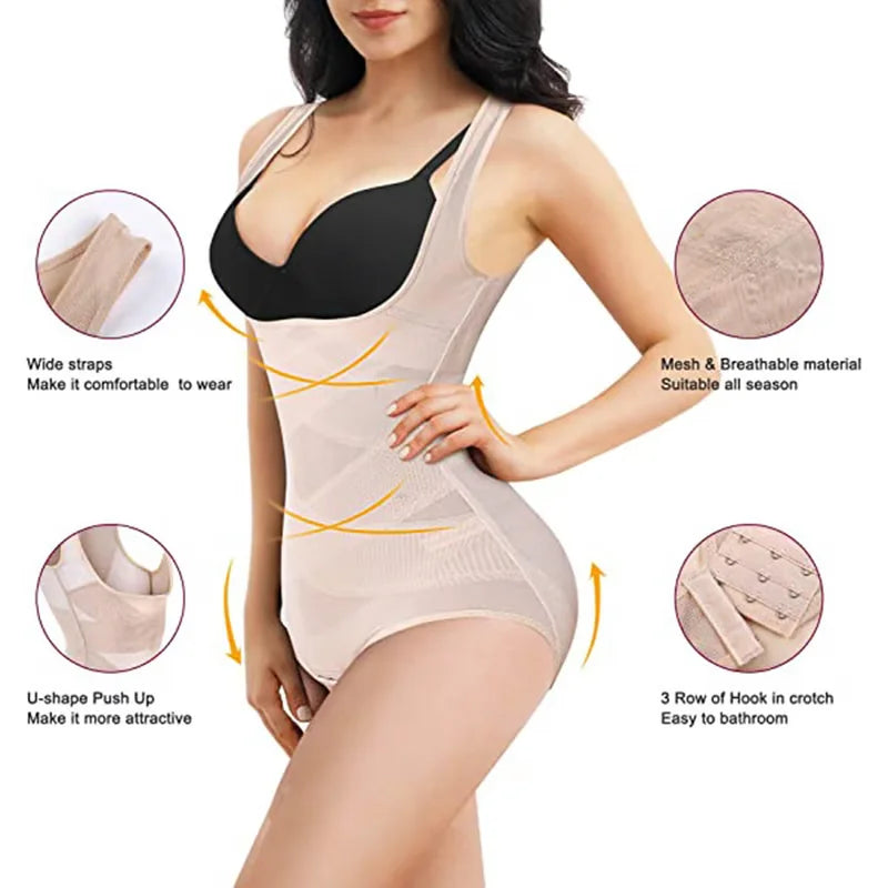 Bice Sorgi™ Modelujące body gorsetowe z szerokimi ramiączkami