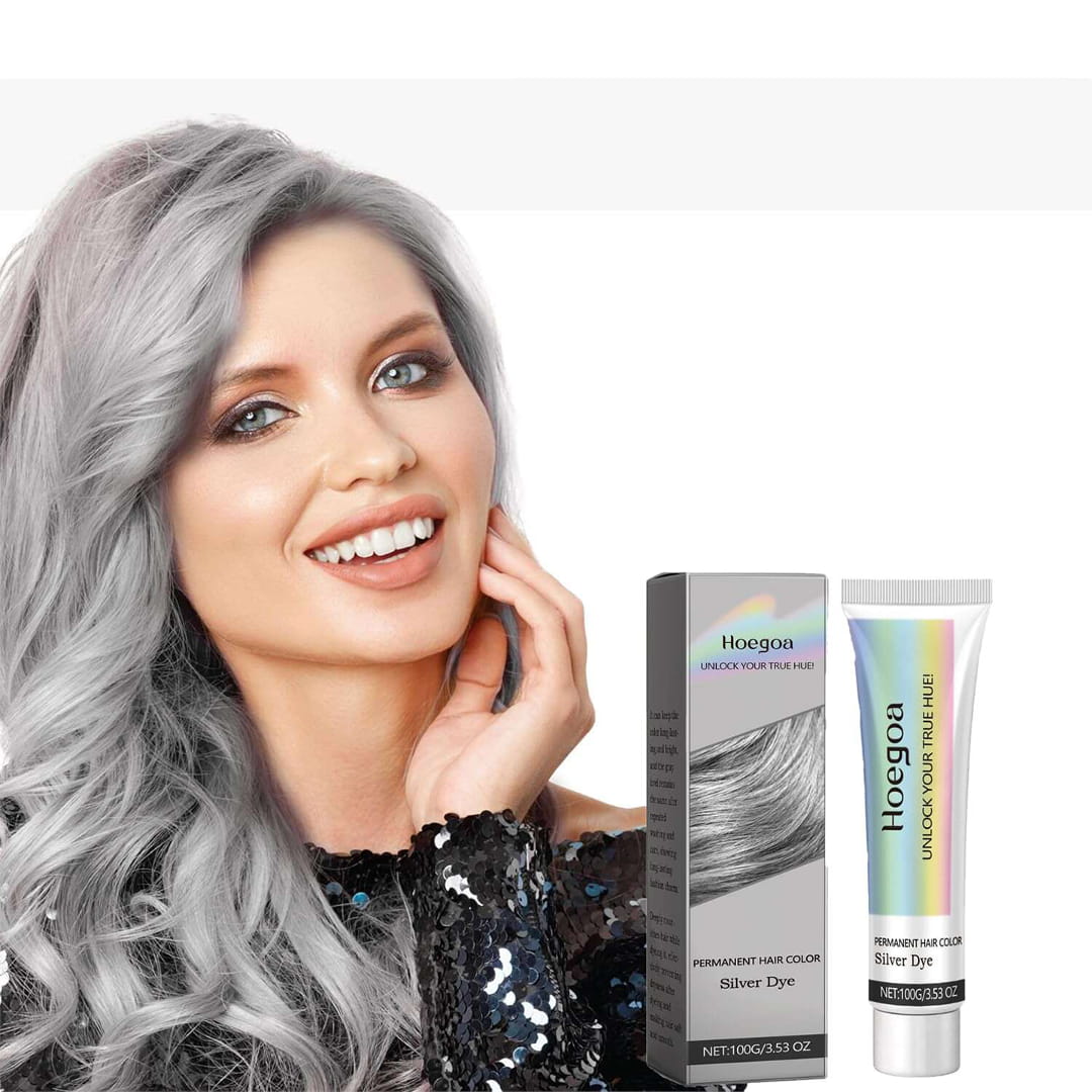 Biodye™ Srebrna farba do włosów 2 w 1 z naturalnymi ekstraktami