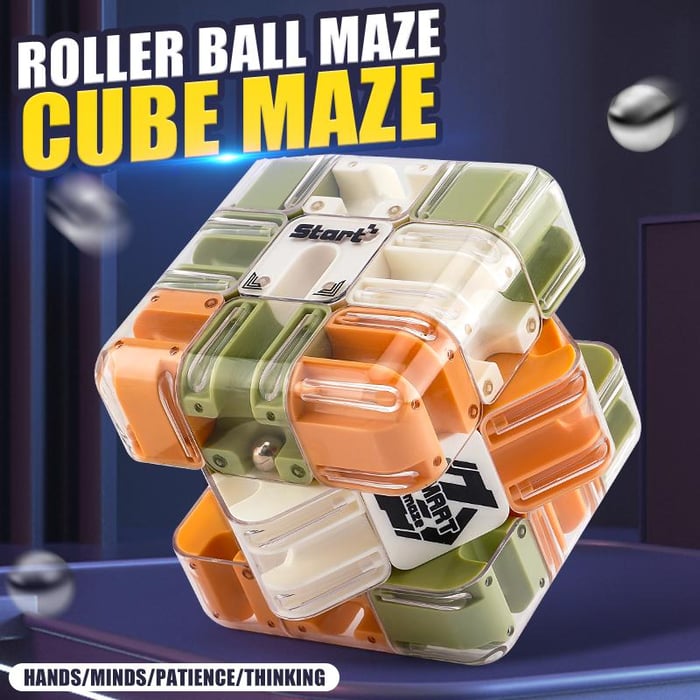 Brainora™ Zabawna kostka labiryntowa 3D
