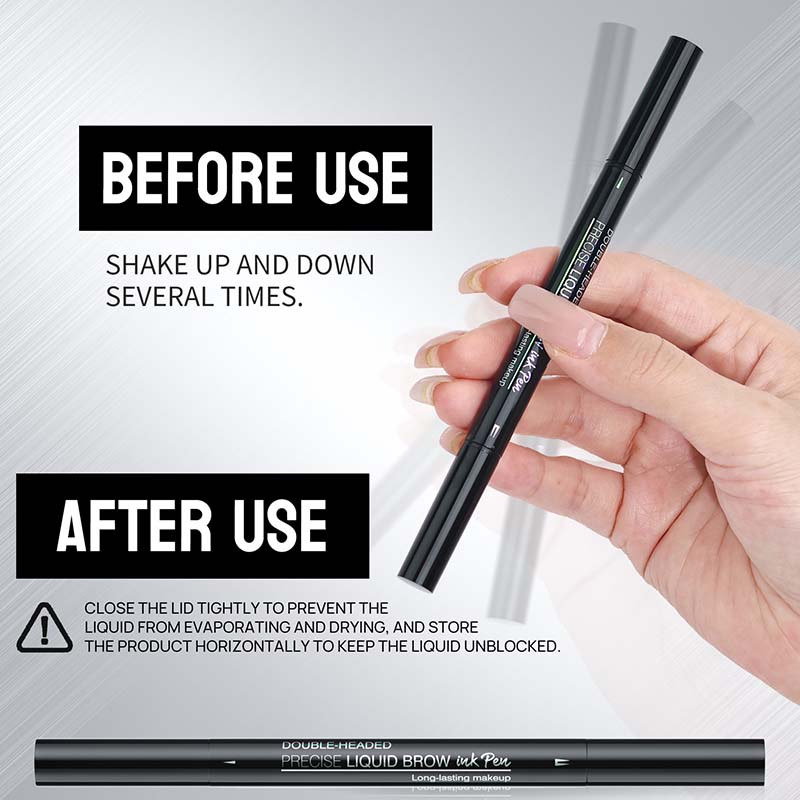 BrowFork™ Wodoodporna kredka do brwi 2 w 1 z pędzelkiem