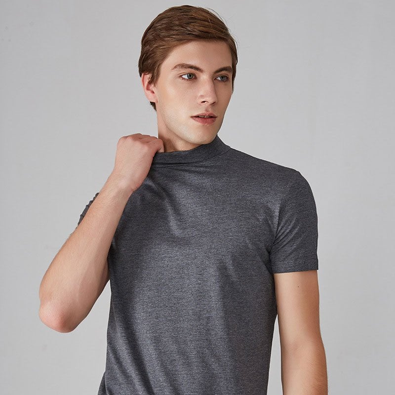 Bruno Bonito™ Męska koszulka slim fit z półgolfem
