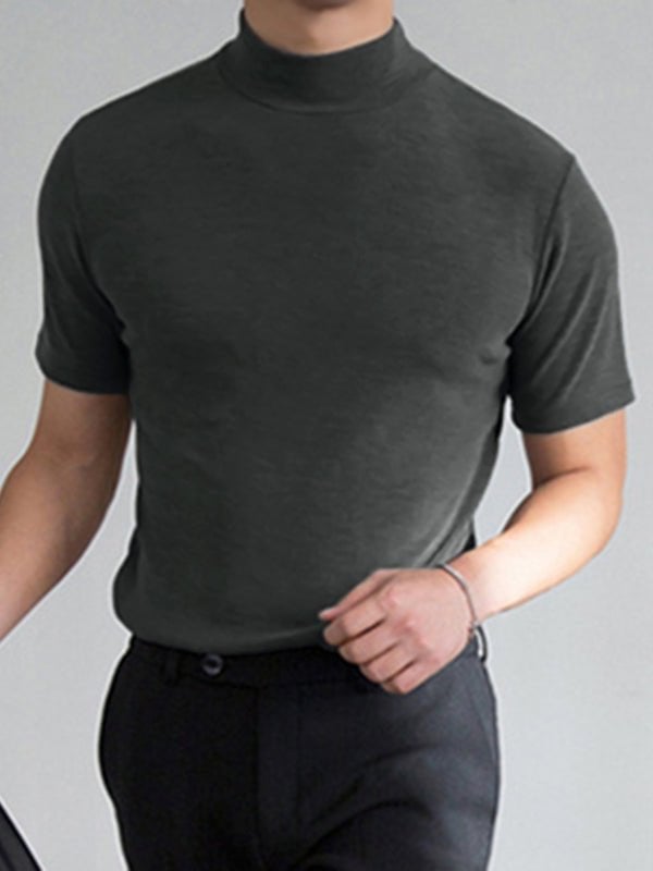 Bruno Bonito™ Męska koszulka slim fit z półgolfem