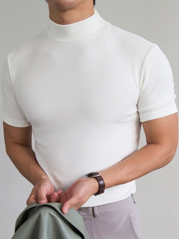 Bruno Bonito™ Męska koszulka slim fit z półgolfem