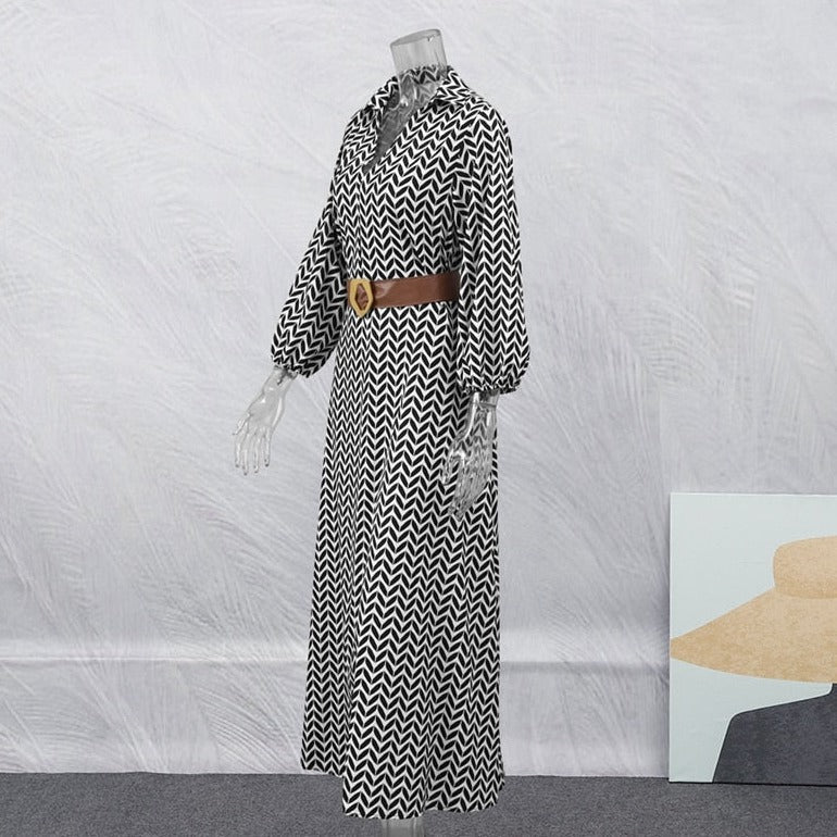 Carlotta™ Elegancka długa sukienka w stylu retro