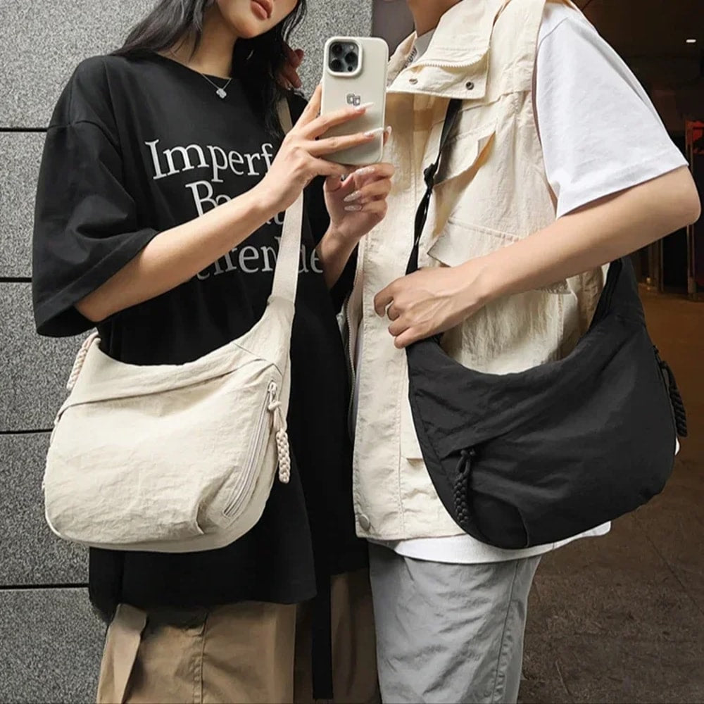 CompactCarry Pro™ minimalistyczna nylonowa torba crossbody