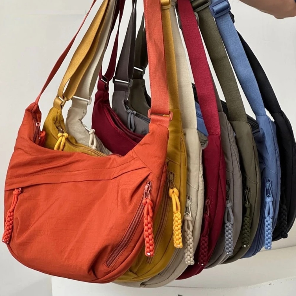 CompactCarry Pro™ minimalistyczna nylonowa torba crossbody