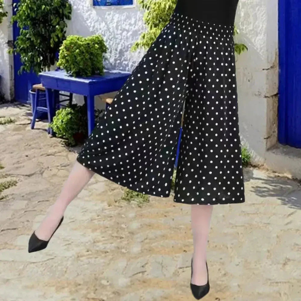 CurvyCharm™ Elastyczne spodnie z szeroką nogawką