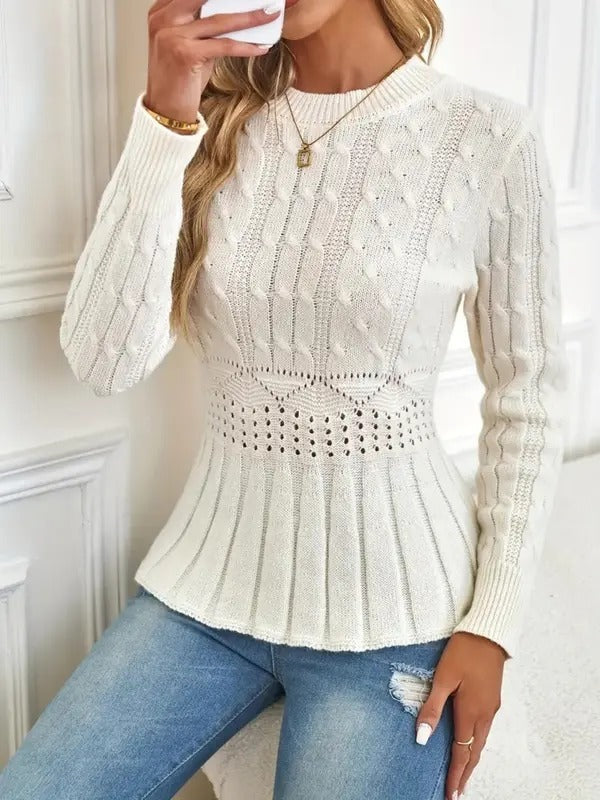 Debora Patti™ Sweter damski z dzianiny o eleganckiej sylwetce