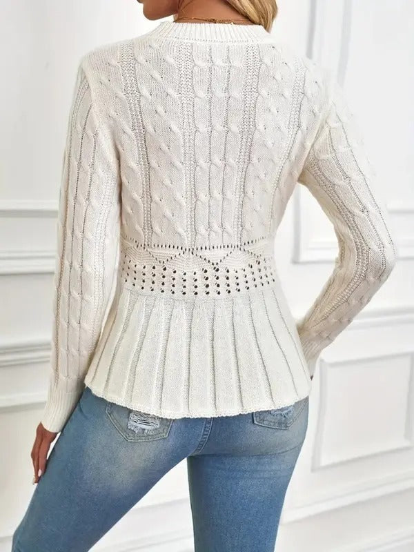 Debora Patti™ Sweter damski z dzianiny o eleganckiej sylwetce