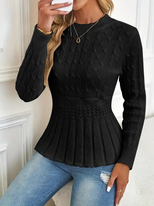 Debora Patti™ Sweter damski z dzianiny o eleganckiej sylwetce