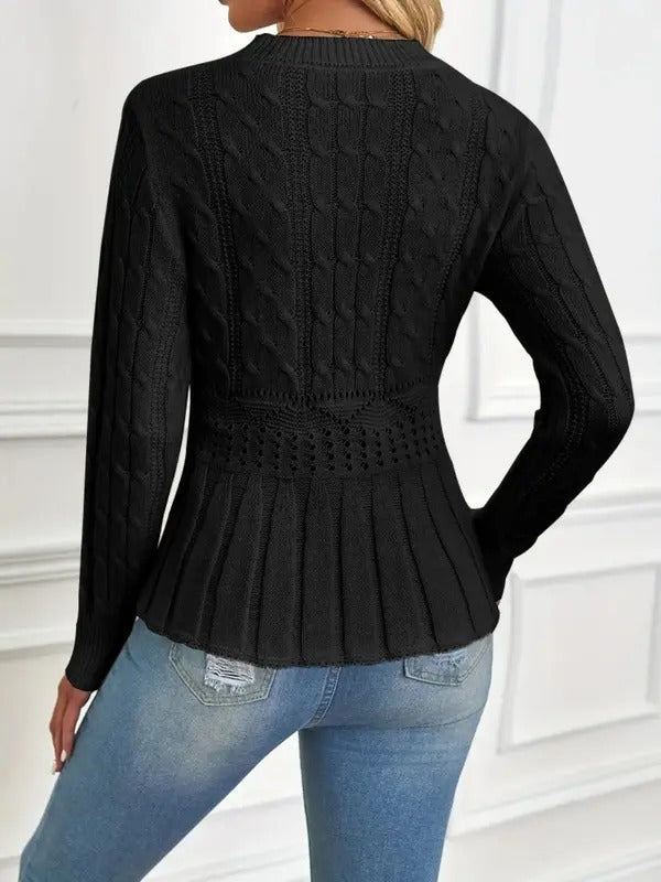 Debora Patti™ Sweter damski z dzianiny o eleganckiej sylwetce