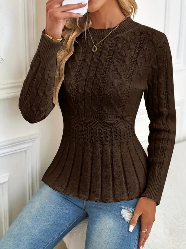 Debora Patti™ Sweter damski z dzianiny o eleganckiej sylwetce