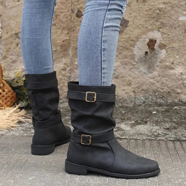 Delinda Diorio™ Damskie buty na niskim obcasie z klamrą