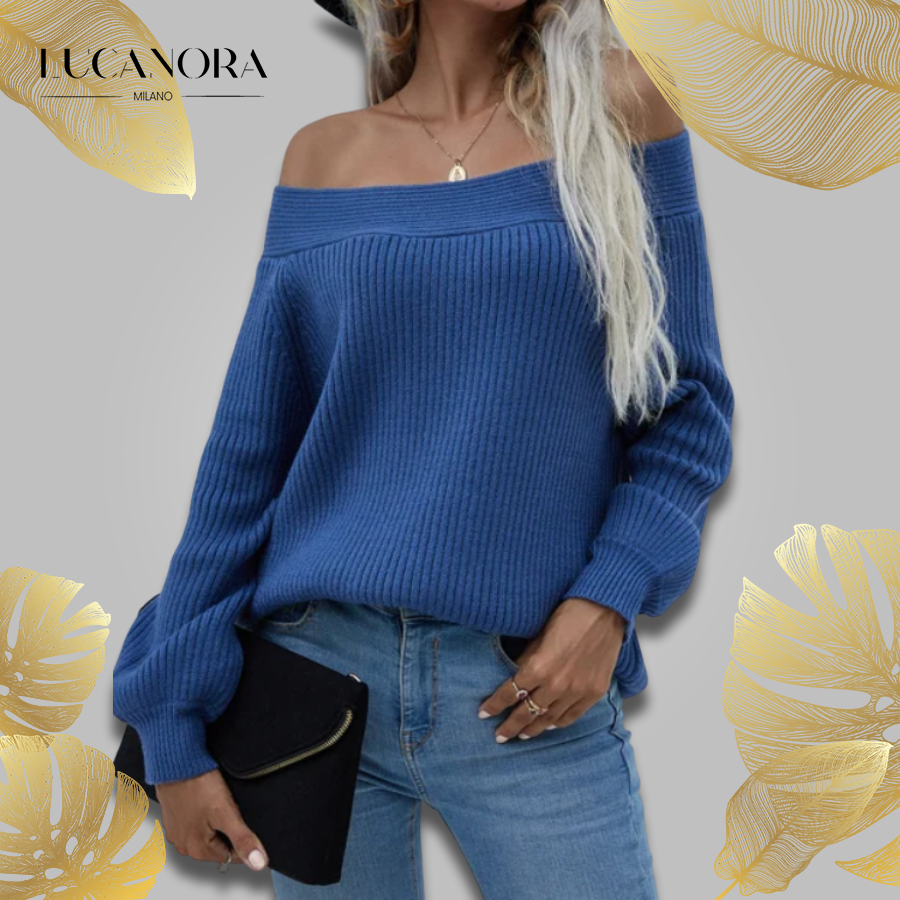 Delphine™️ Modny sweterek off-shoulder