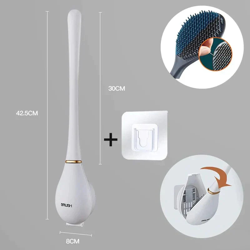 DeluxeClean™ Designerska silikonowa szczotka do toalety
