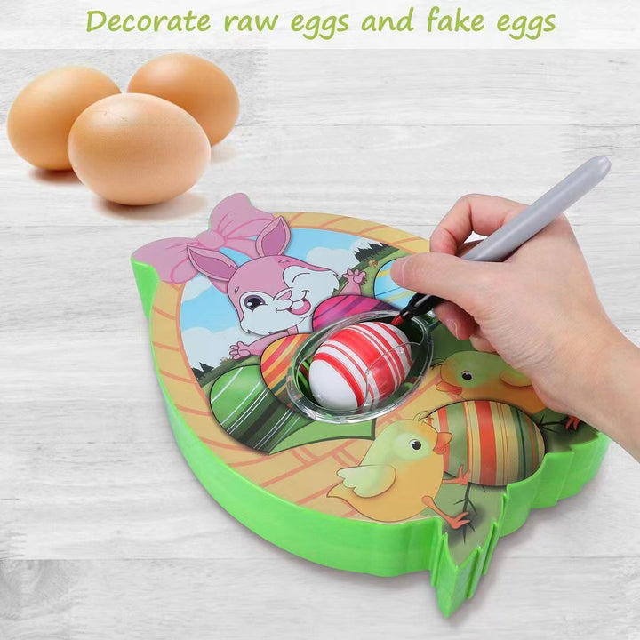 EggMazing Mini™ Zestaw z urządzeniem do zdobienia jajek DIY i markerami