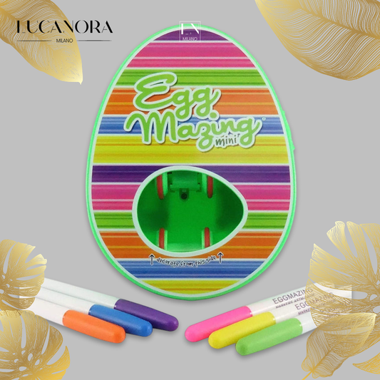 EggMazing Mini™ Zestaw z urządzeniem do zdobienia jajek DIY i markerami