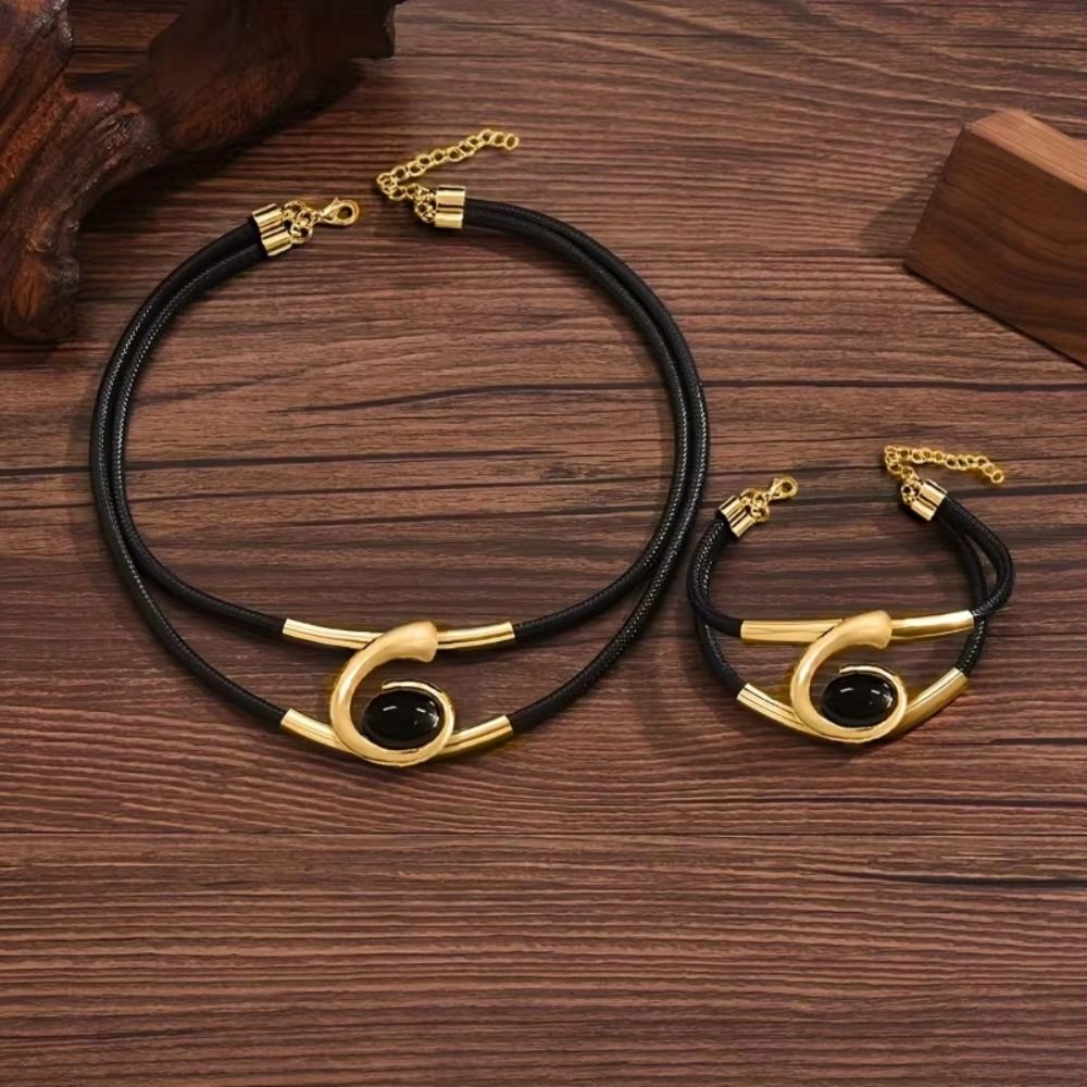 Elaré™ Elegancki zestaw naszyjnika i bransoletki w stylu boho