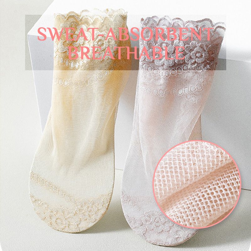 ElegantiStep™ Antypoślizgowe, oddychające skarpety z koronki