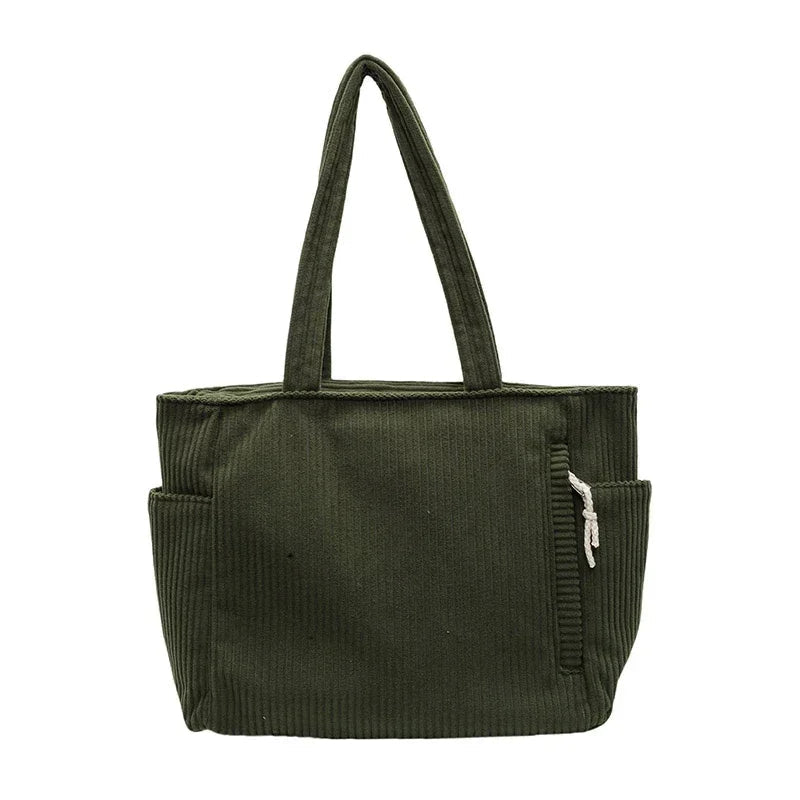Ella Polo™ Torba na ramię z miękkiego sztruksu
