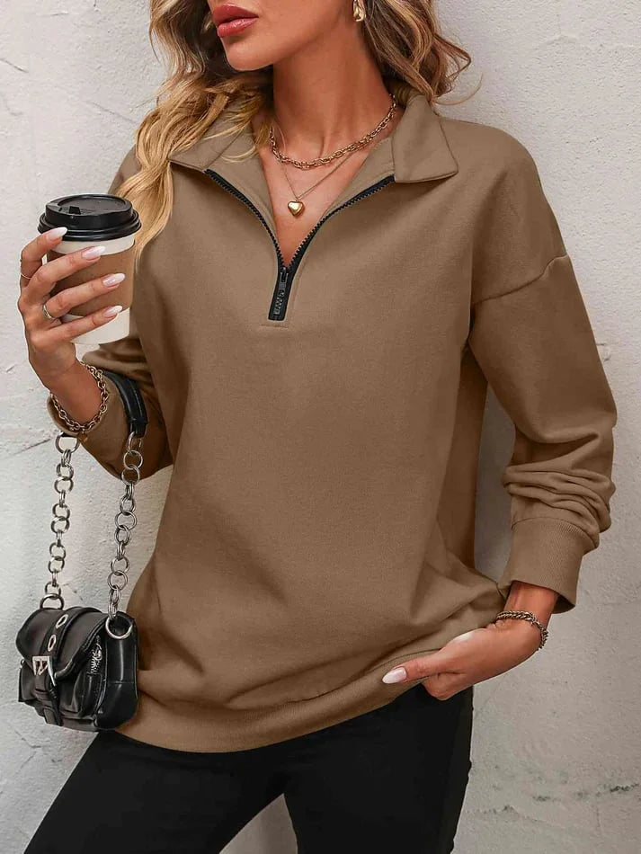 Erminia Flaminio™ Bluza z kapturem damska zapinana na zamek