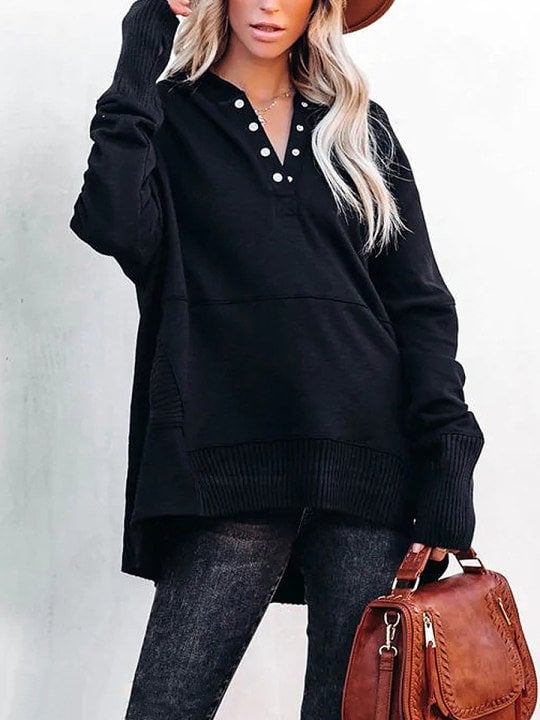 Fina Piccio™️ Bluza oversize z kapturem i otworami na kciuki