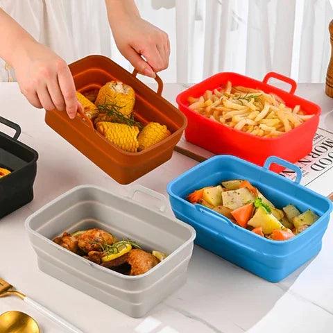FlexiFry™️ Składana silikonowa blacha do pieczenia i smażenia Air Fryer