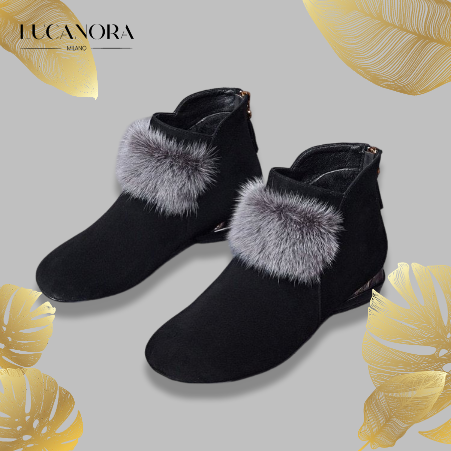 Flora Ingrao+™️ Modne i ciepłe buty za kostkę na zimę | Trzymaj nogi w cieple i elegancji!