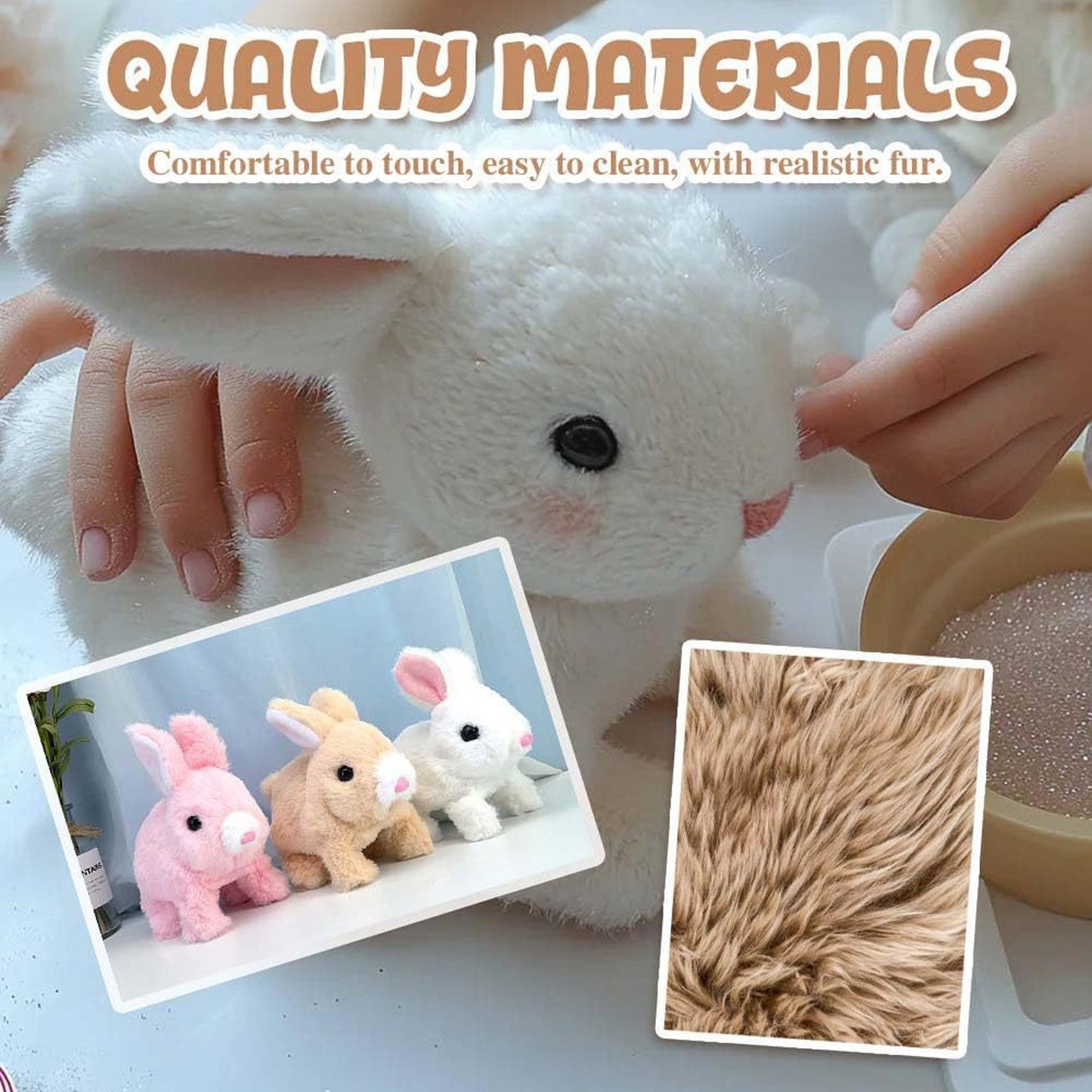 FluffyHop™ Pluszowy skaczący króliczek