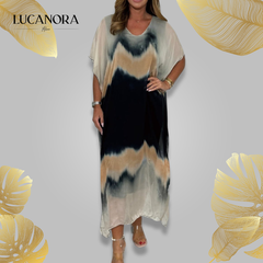 Foca Morganti™ Sukienka Maxi z efektem dip dye
