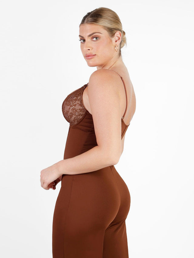 Francesca Faia™ Koronkowy kombinezon z wbudowanym modelowaniem