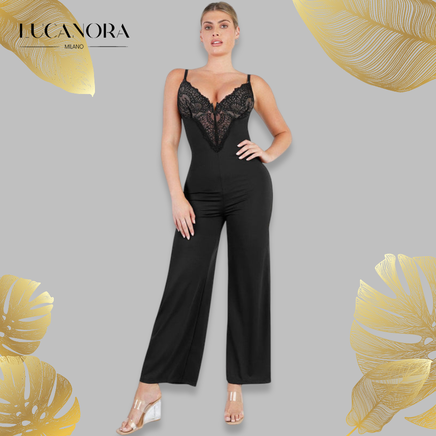 Francesca Faia™ Koronkowy kombinezon z wbudowanym modelowaniem