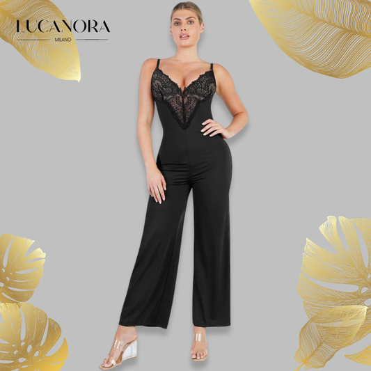 Francesca Faia™ Koronkowy kombinezon z wbudowanym modelowaniem