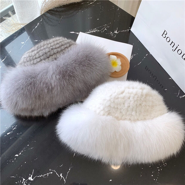 FurBelle™ Damska futrzana czapka zimowa